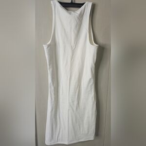 Essential White Ribbed Mini Dress - Size S - Versatile Boutique Basic Forever 21